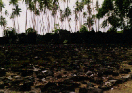 photo of the marae at Taputapuatea, Ra'iatea